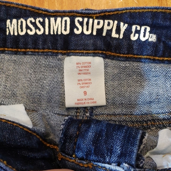 Mossimo Distressed Raw Edge Denim Shorts Jean 9 - Picture 2 of 6